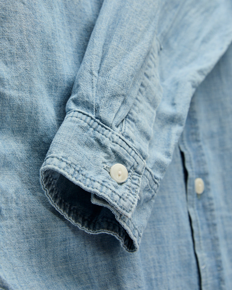 Earl Chambray Shirt in Washed Indigo