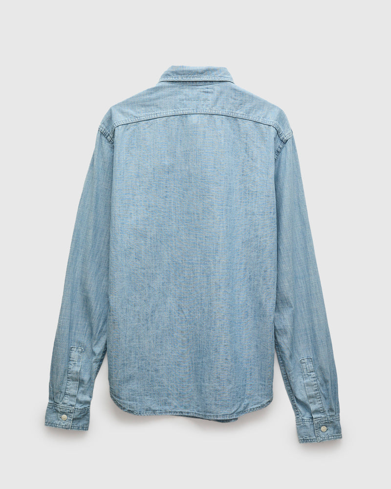 Earl Chambray Shirt in Washed Indigo