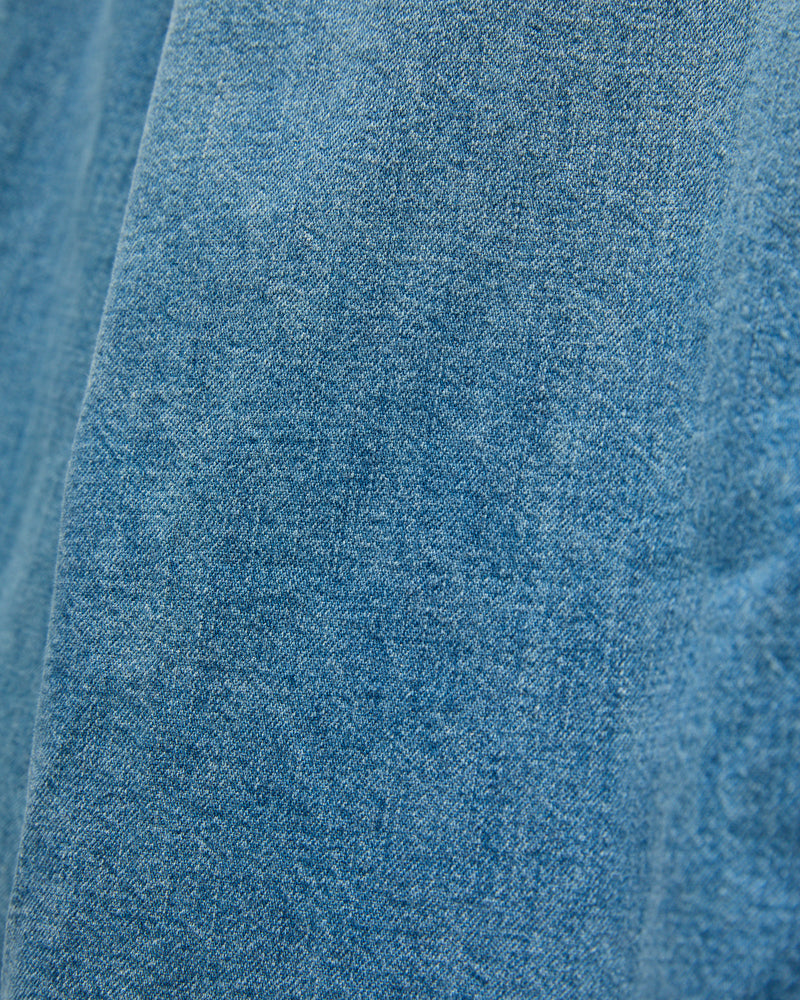 Hayes Pearl Snap Shirt in Washed Indigo