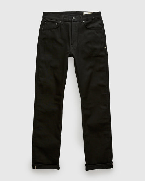 "Willie" 13oz Black Selvedge Denim - Classic Straight Fit