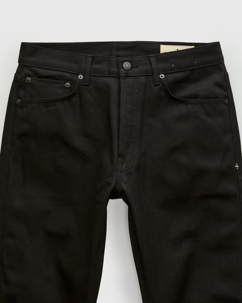 "Willie" 13oz Black Selvedge Denim - Classic Straight Fit