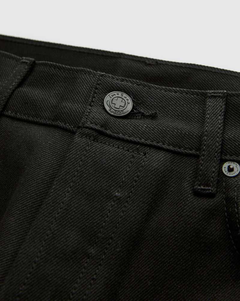 "Willie" 13oz Black Selvedge Denim - Classic Straight Fit