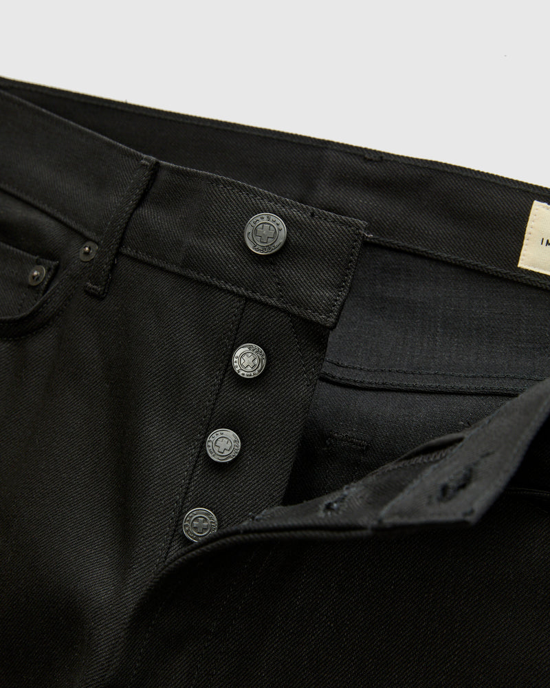 "Willie" 13oz Black Selvedge Denim - Classic Straight Fit