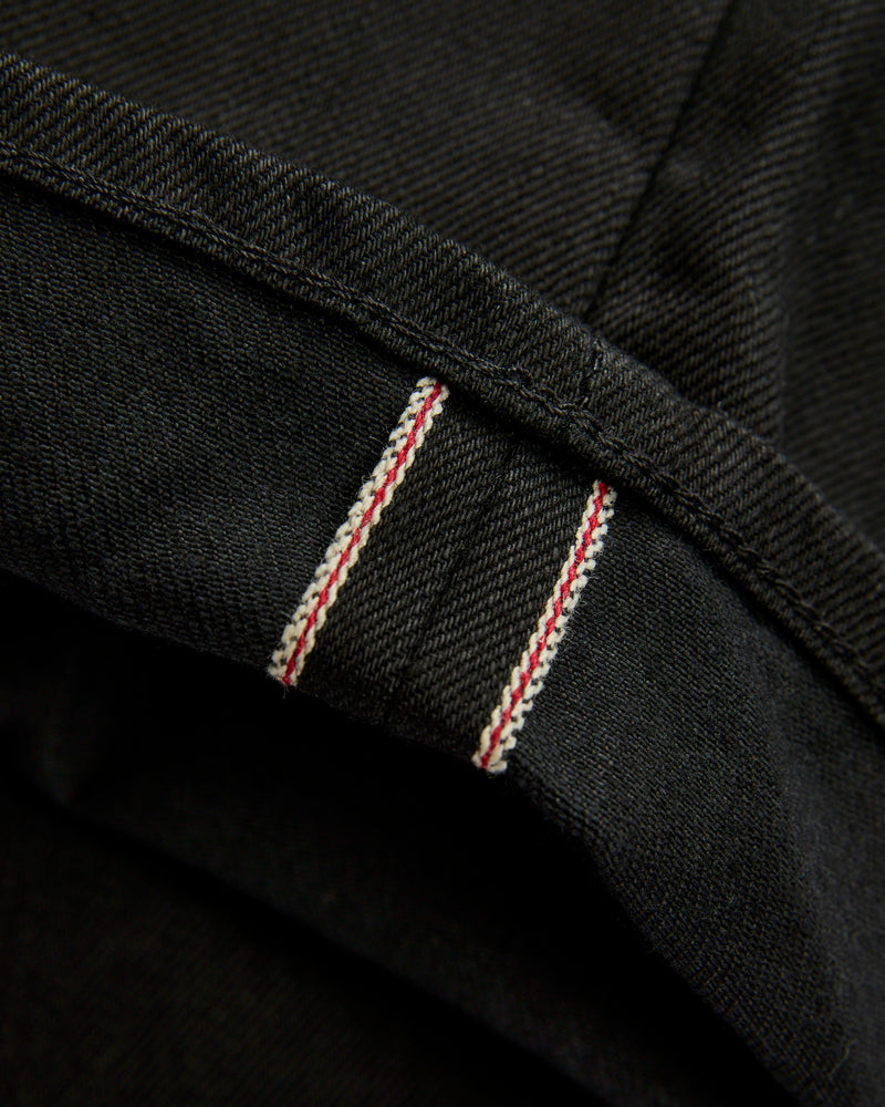 "Willie" 13oz Black Selvedge Denim - Classic Straight Fit