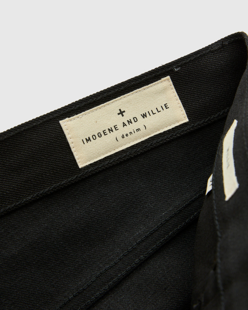 "Willie" 13oz Black Selvedge Denim - Classic Straight Fit
