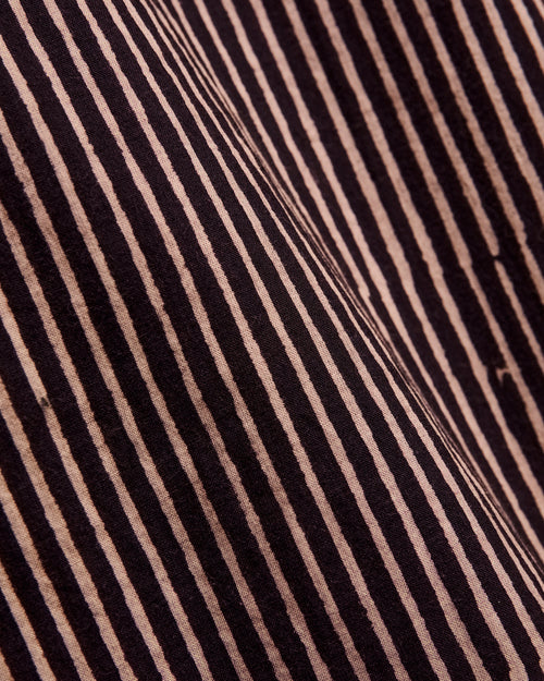 Matty Shirt in Iron/Myrobalan Block Print Stripe