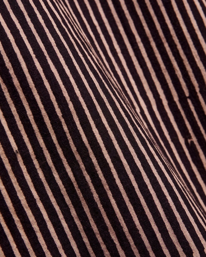 Matty Shirt in Iron/Myrobalan Block Print Stripe