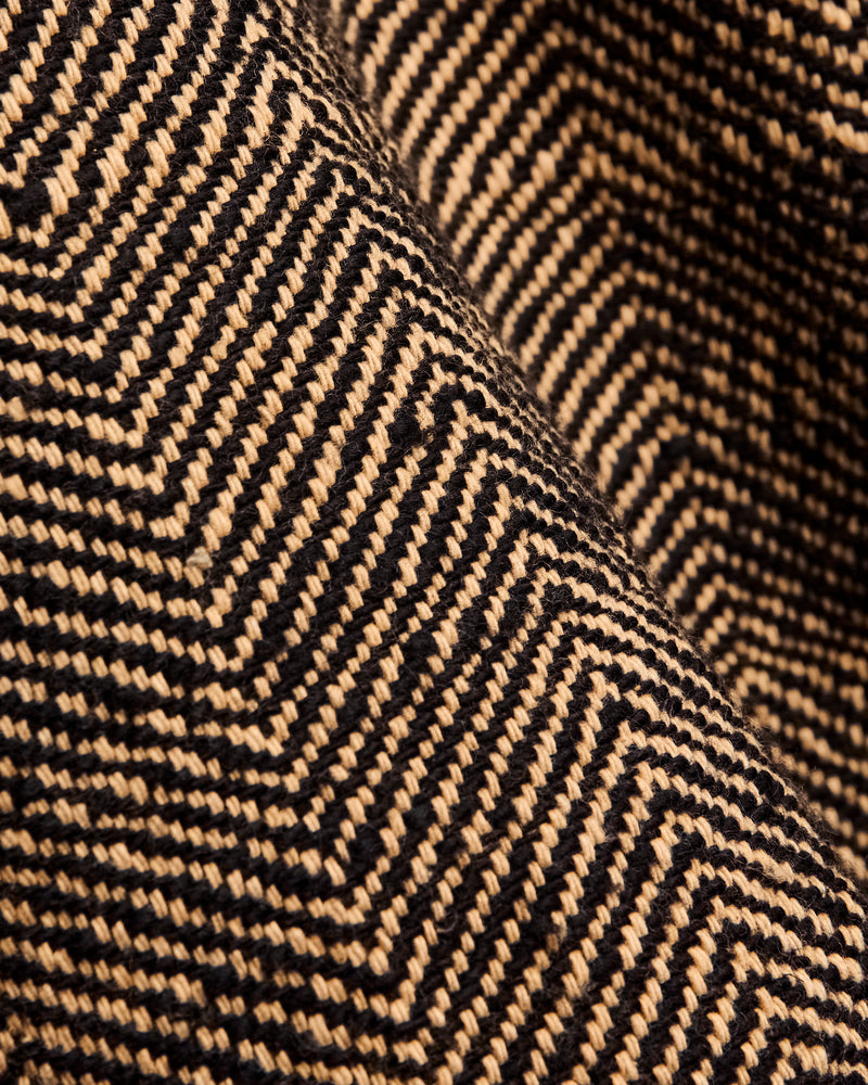 Study Jacket in Iron Black/Cutch Tan Herringbone