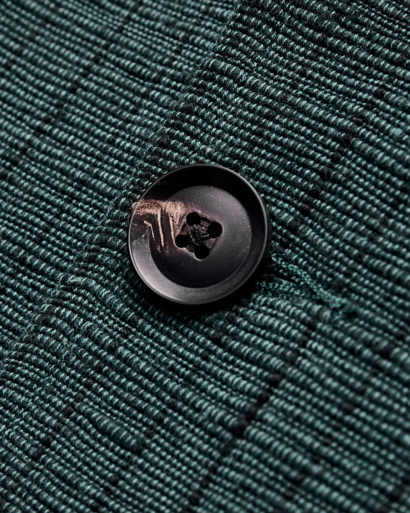 Study Jacket in Midnight Teal/Iron Black Ticking Stripe