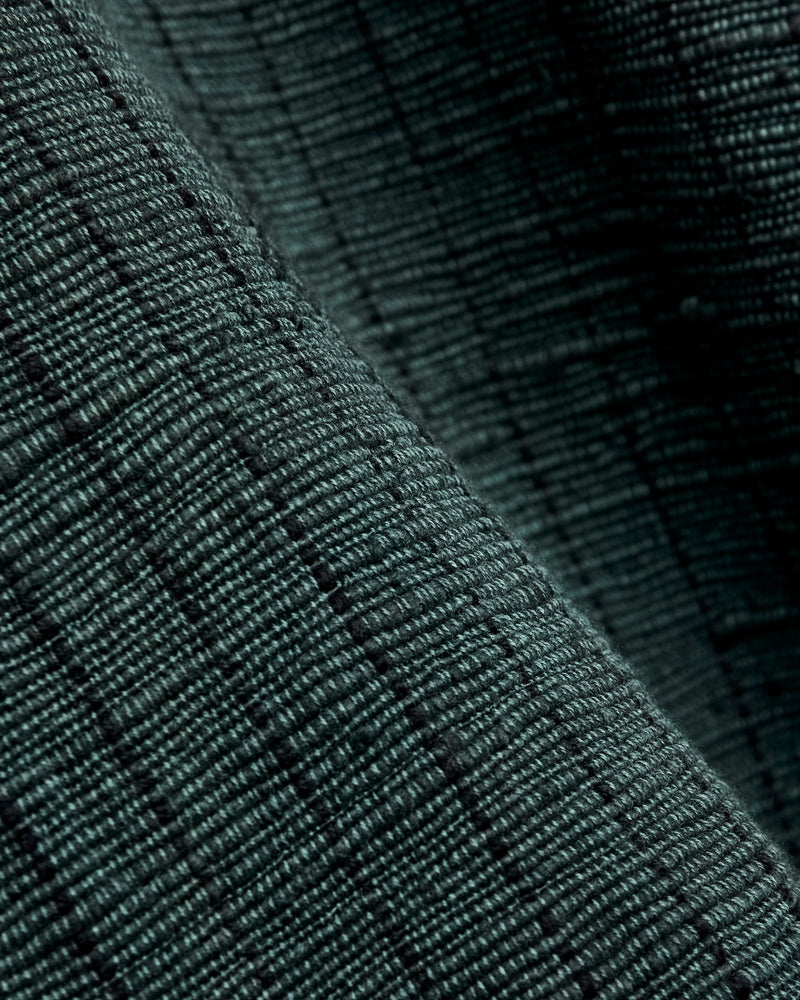 Study Jacket in Midnight Teal/Iron Black Ticking Stripe