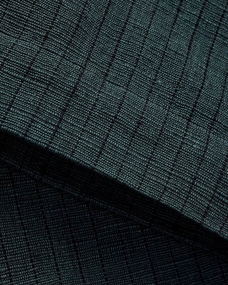 Shakoor Pants in Midnight Teal/Iron Black Ticking Stripe