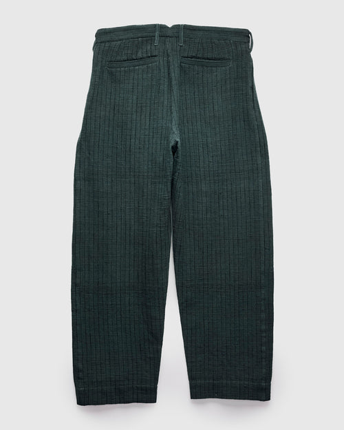 Shakoor Pants in Midnight Teal/Iron Black Ticking Stripe