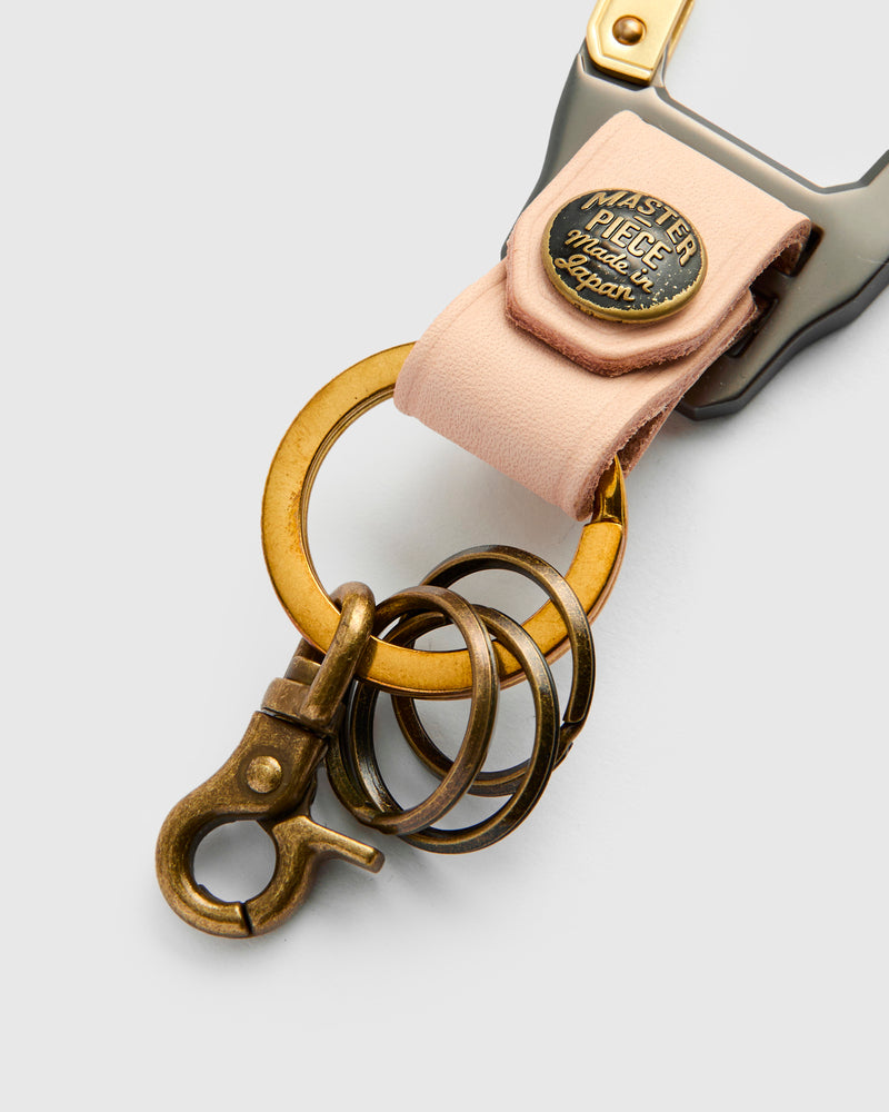 Carabiner Keychain in Beige