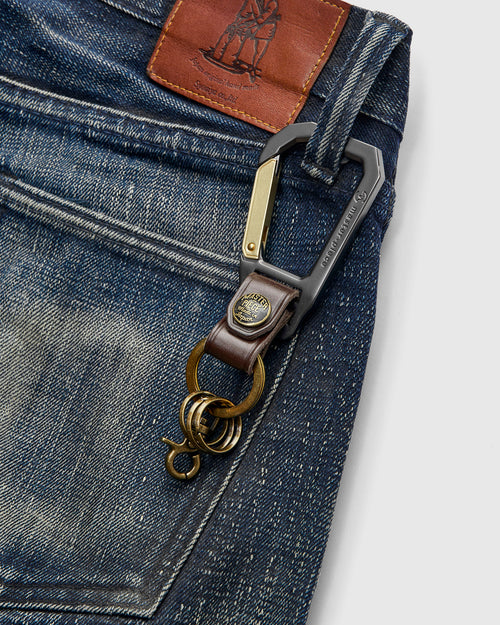 Carabiner Keychain in Chocolate