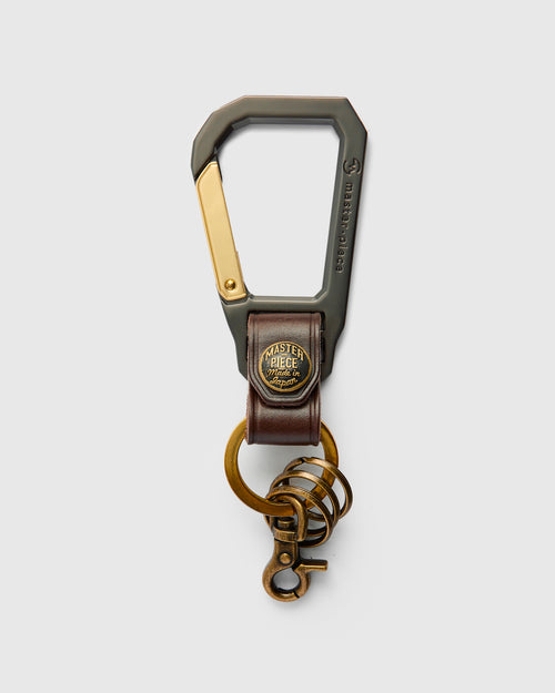 Carabiner Keychain in Chocolate
