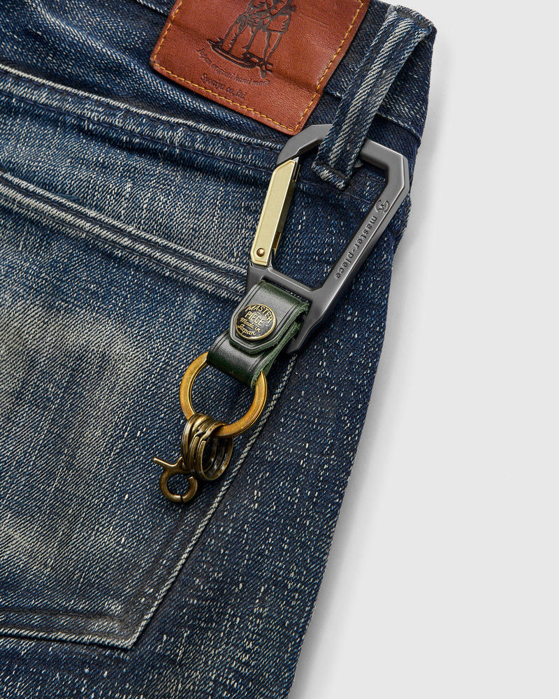 Carabiner Keychain in Green