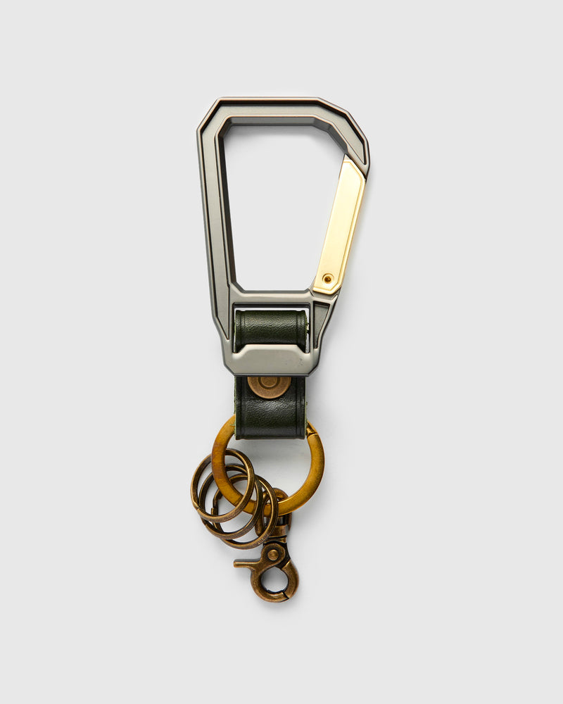 Carabiner Keychain in Green