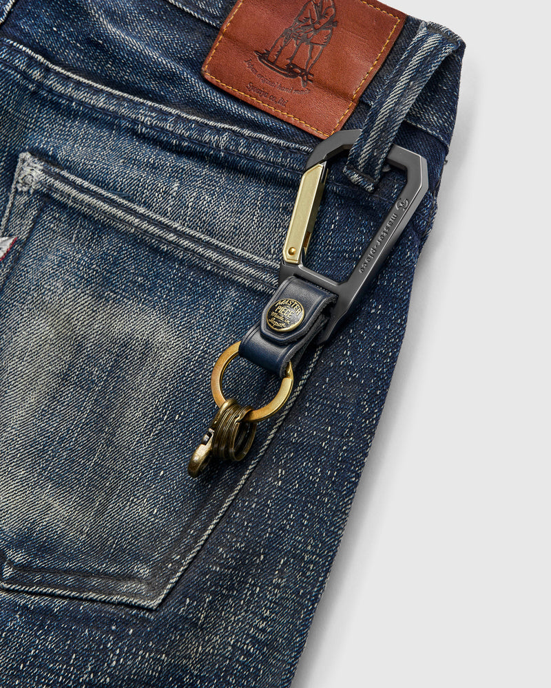 Carabiner Keychain in Navy