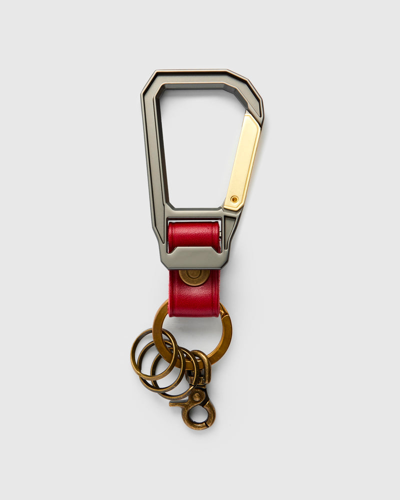 Carabiner Keychain in Red