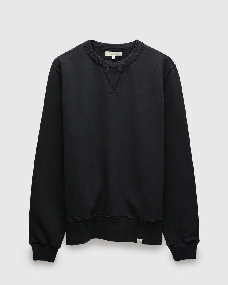 CSW28 "Good Basics" Organic Cotton Crewneck Sweater in Charcoal