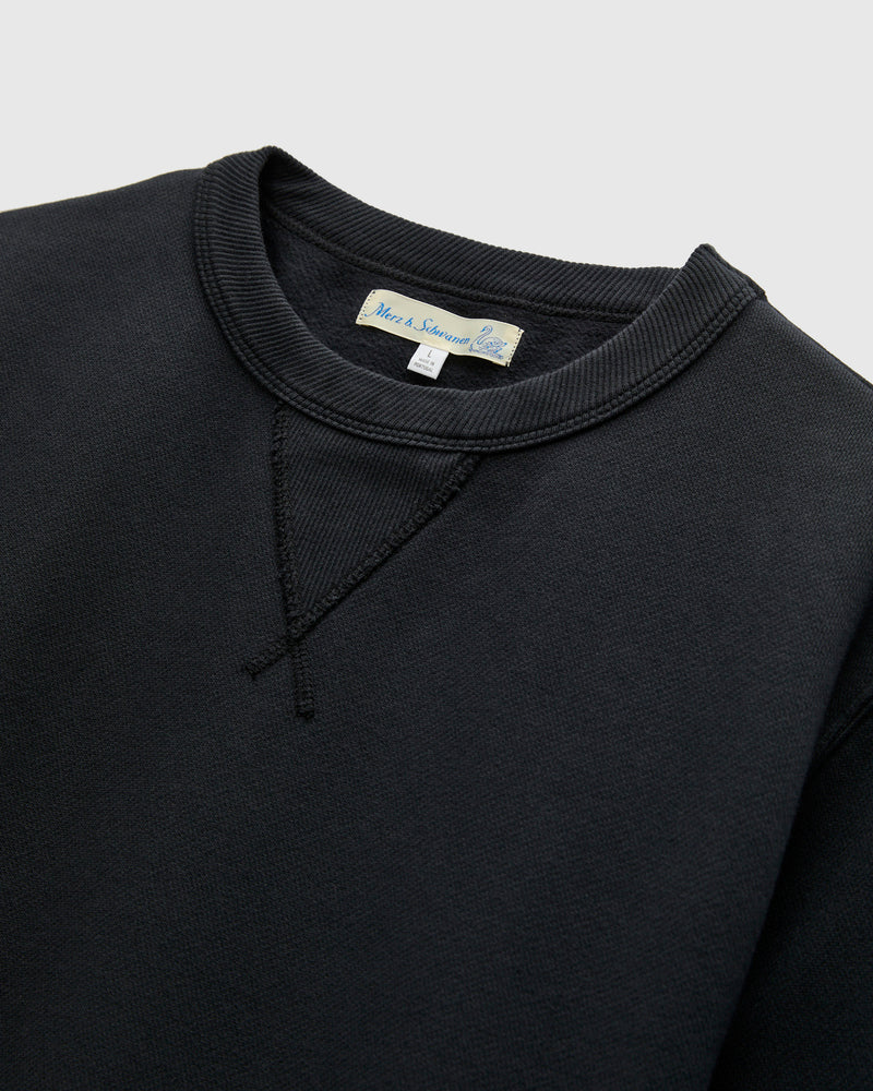CSW28 "Good Basics" Organic Cotton Crewneck Sweater in Charcoal