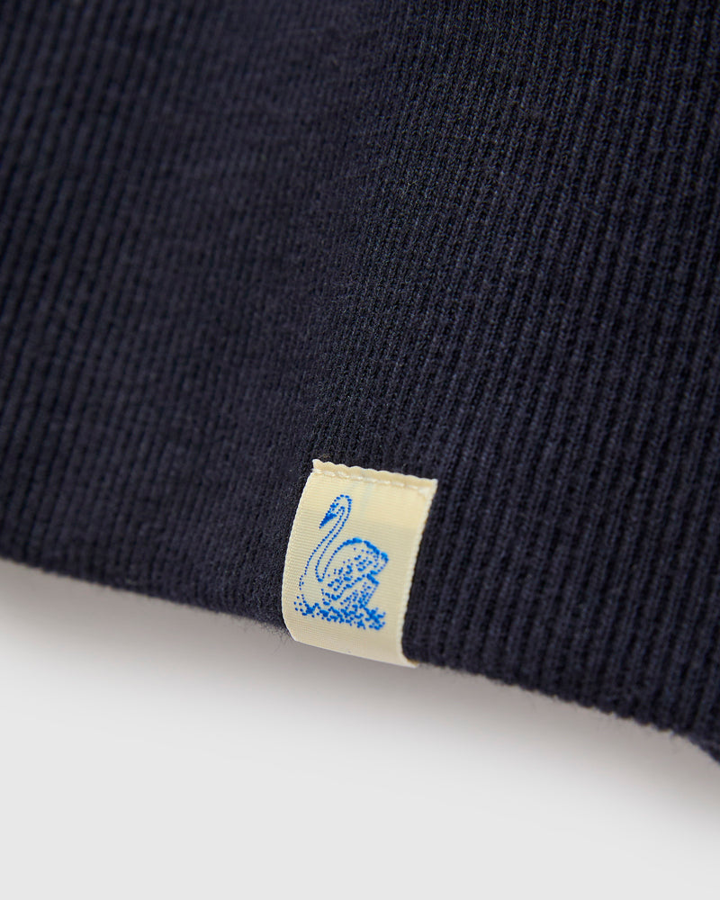 CSW28 "Good Basics" Organic Cotton Crewneck Sweater in Dark Navy