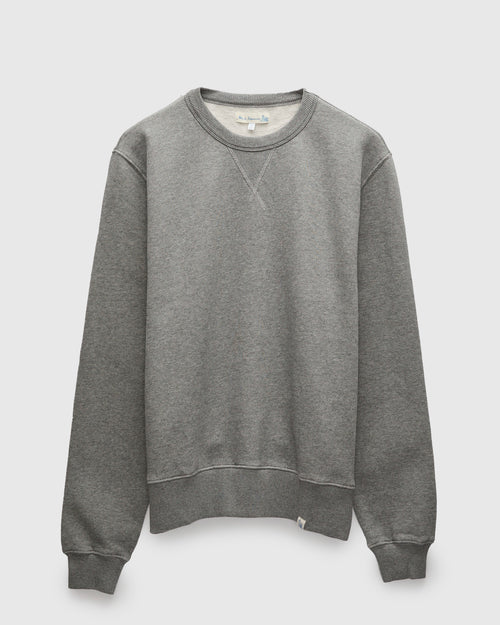 CSW28 "Good Basics" Organic Cotton Crewneck Sweater in Grey Melange