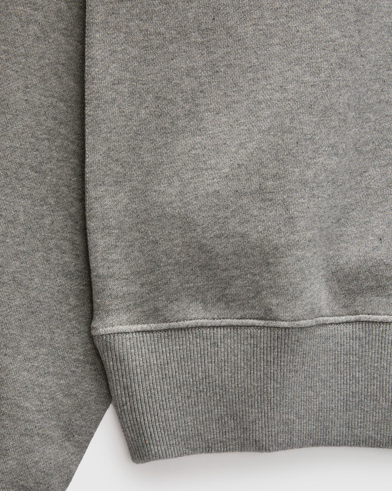 CSW28 "Good Basics" Organic Cotton Crewneck Sweater in Grey Melange