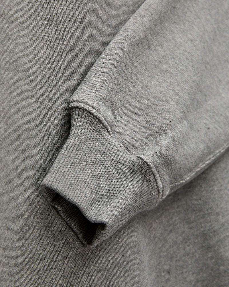 CSW28 "Good Basics" Organic Cotton Crewneck Sweater in Grey Melange