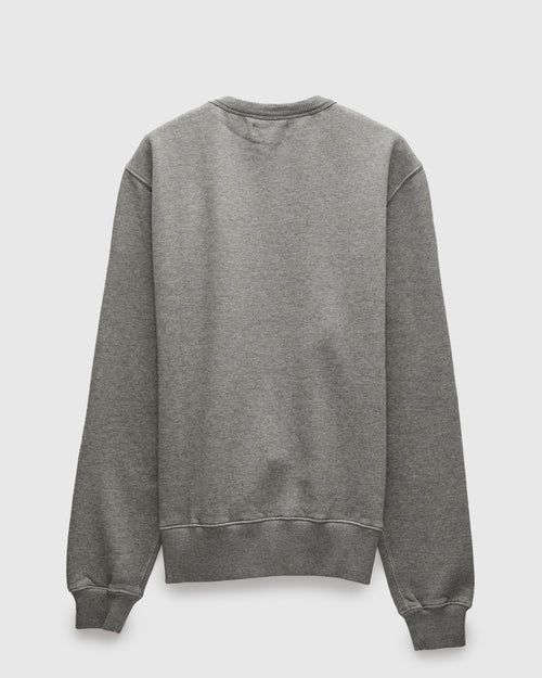 CSW28 "Good Basics" Organic Cotton Crewneck Sweater in Grey Melange