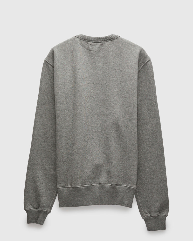 CSW28 "Good Basics" Organic Cotton Crewneck Sweater in Grey Melange