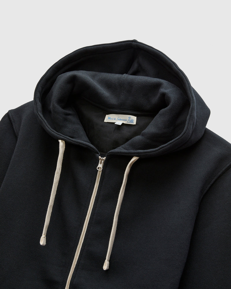 HDJKT02 "Good Basics" Organic Cotton Zip Hoodie in Charcoal