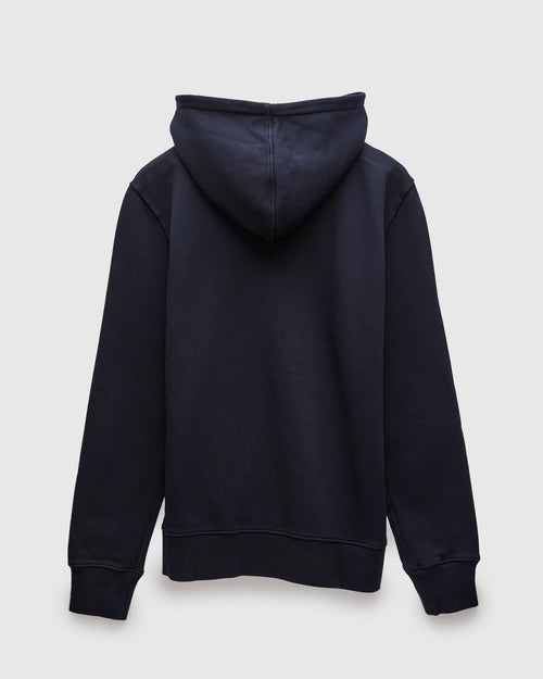 HDJKT02 "Good Basics" Organic Cotton Zip Hoodie in Dark Navy