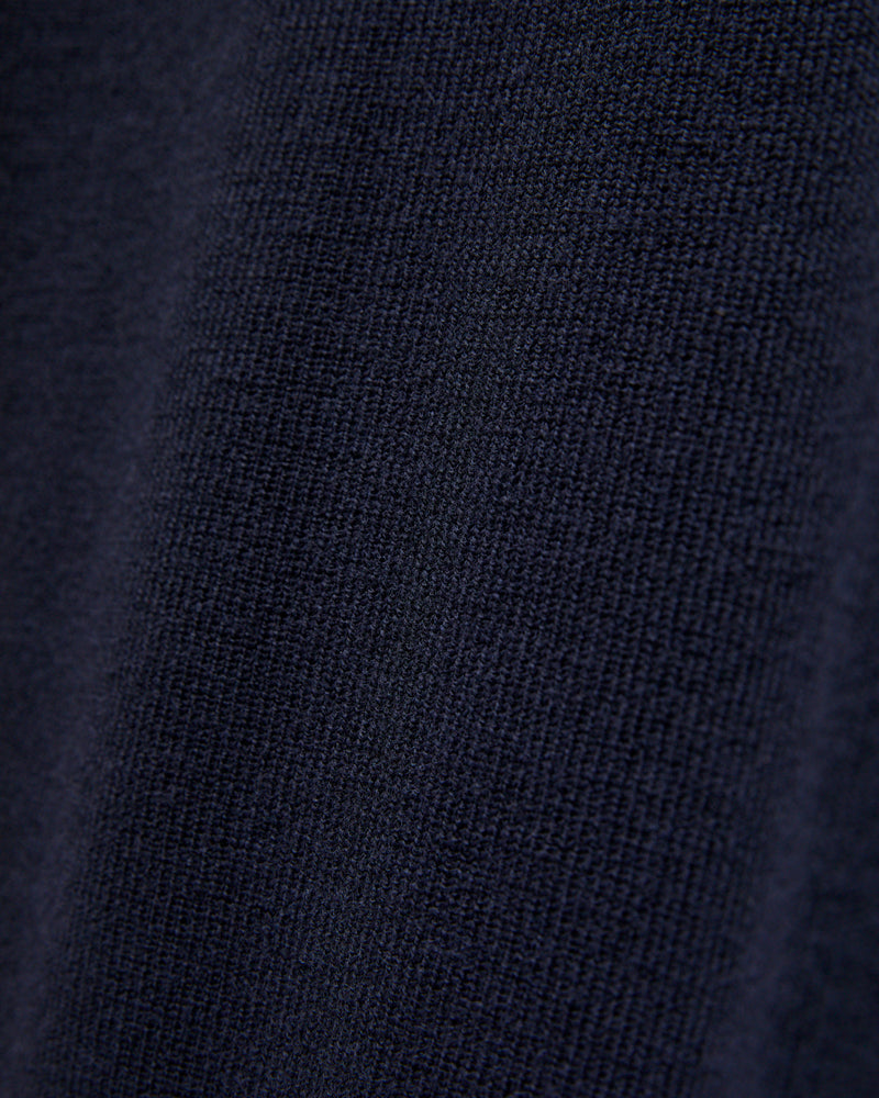 MWCC01 "Good Basics" Merino Wool Knit Sweater in Dark Navy
