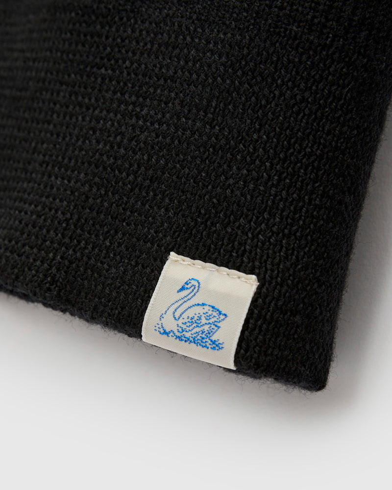 MWCC01 "Good Basics" Merino Wool Knit Sweater in Deep Black