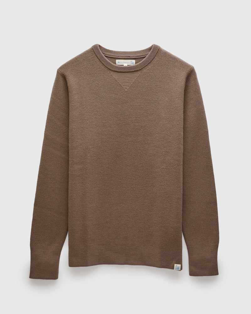 MWCC01 "Good Basics" Merino Wool Knit Sweater in Grain
