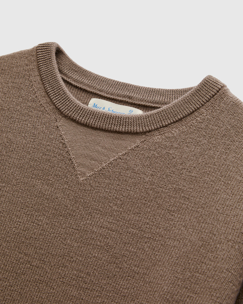 MWCC01 "Good Basics" Merino Wool Knit Sweater in Grain