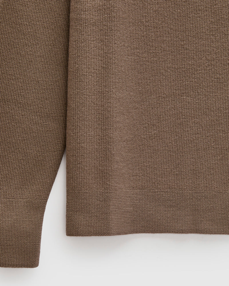 MWCC01 "Good Basics" Merino Wool Knit Sweater in Grain