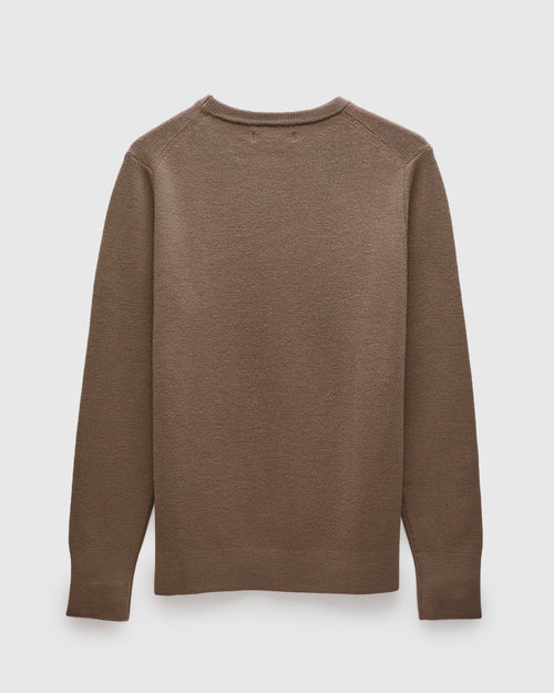 MWCC01 "Good Basics" Merino Wool Knit Sweater in Grain