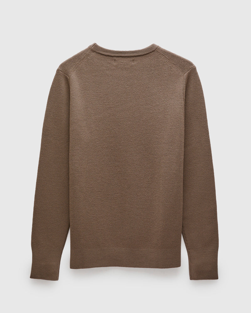 MWCC01 "Good Basics" Merino Wool Knit Sweater in Grain