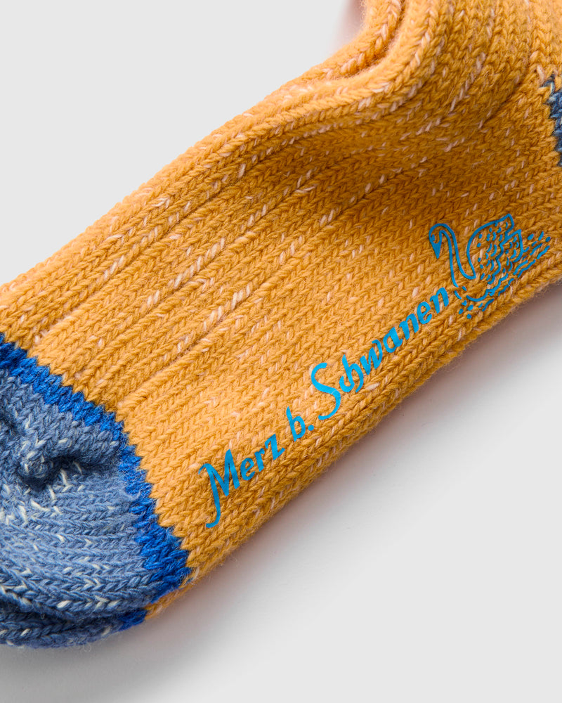Merino Wool Melange Socks in Honey/Natural