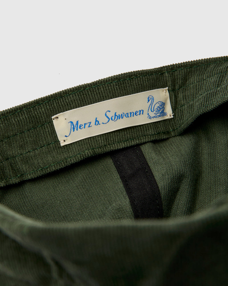 Swan Logo Corduroy Cap in Forest