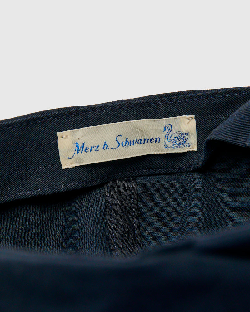 Swan Logo Gabardine Cap in Night Blue