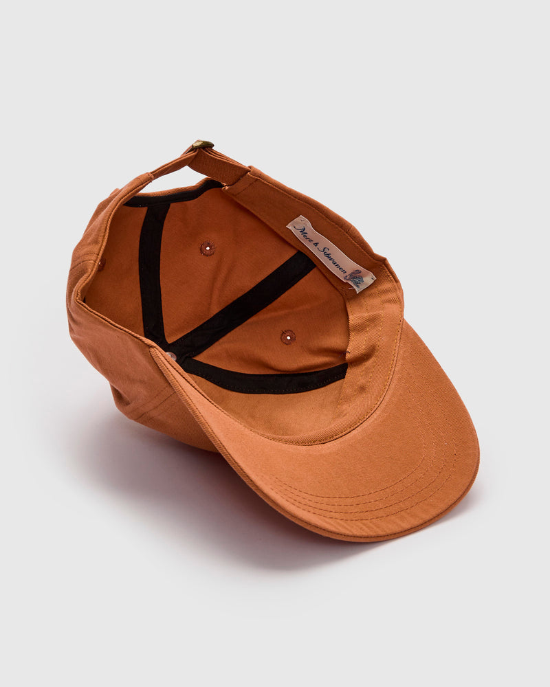 Swan Logo Cotton Twill Cap in Pumpkin