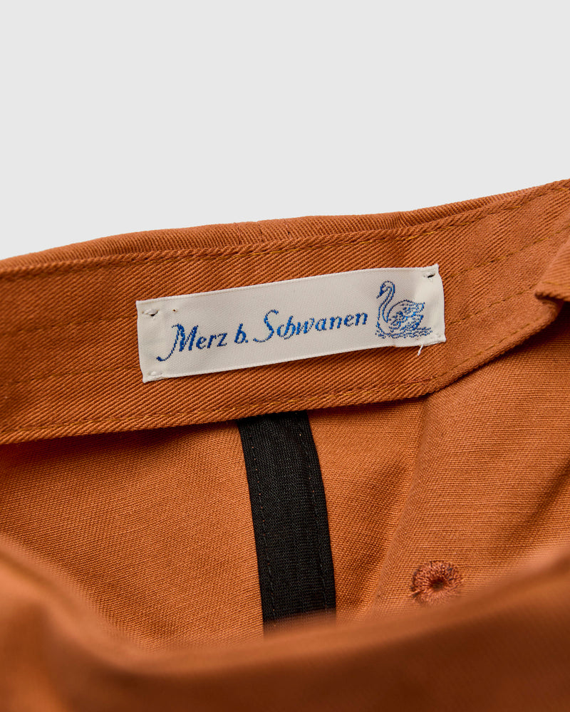 Swan Logo Cotton Twill Cap in Pumpkin