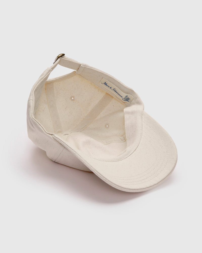 Swan Logo Heavy Twill Cap in Nature