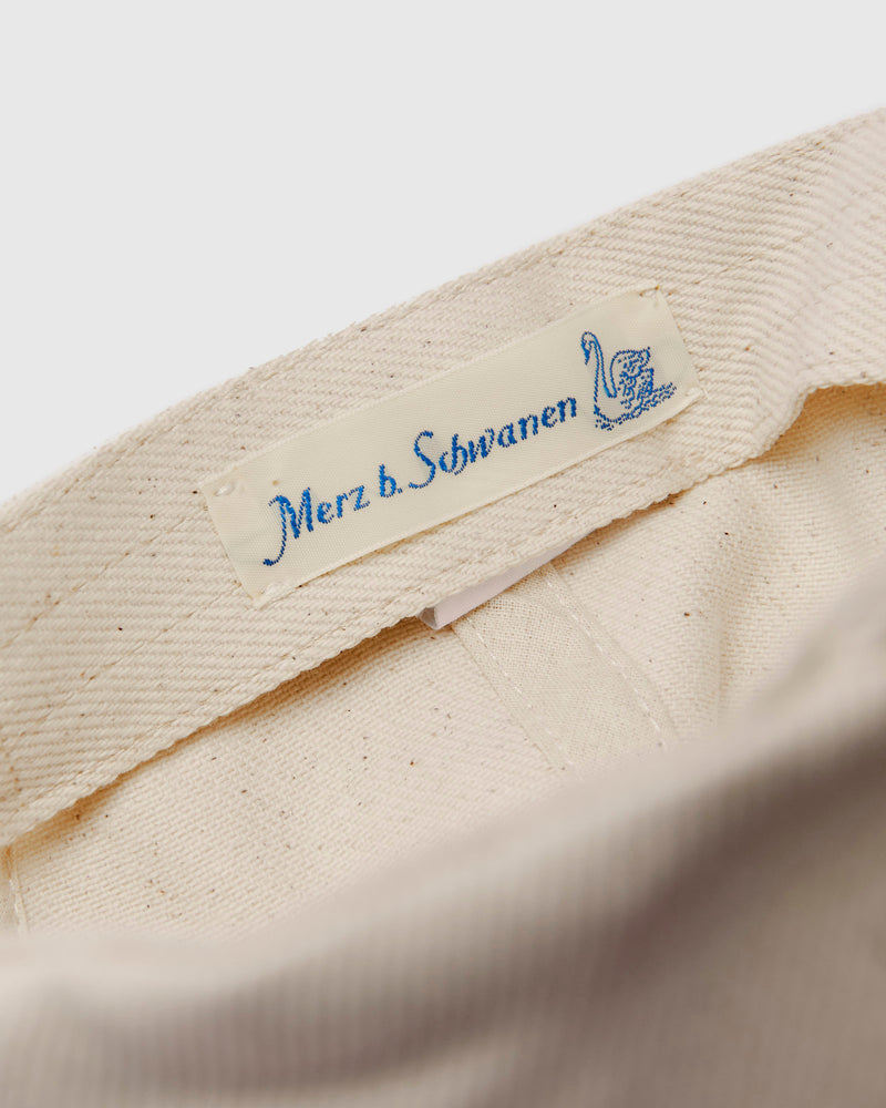 Swan Logo Heavy Twill Cap in Nature