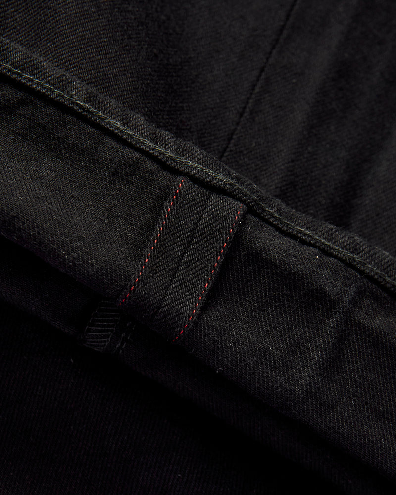MMJE6500 "Kyoto Montsuki" 15oz Black Selvedge Denim - Wide Fit