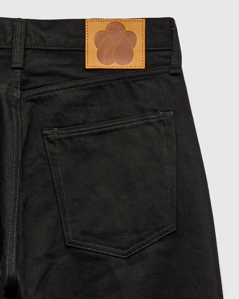 MMJE6500 "Kyoto Montsuki" 15oz Black Selvedge Denim - Wide Fit