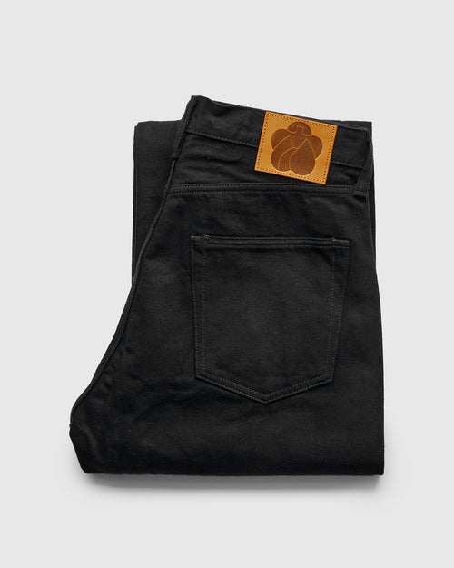 MMJE6500 "Kyoto Montsuki" 15oz Black Selvedge Denim - Wide Fit
